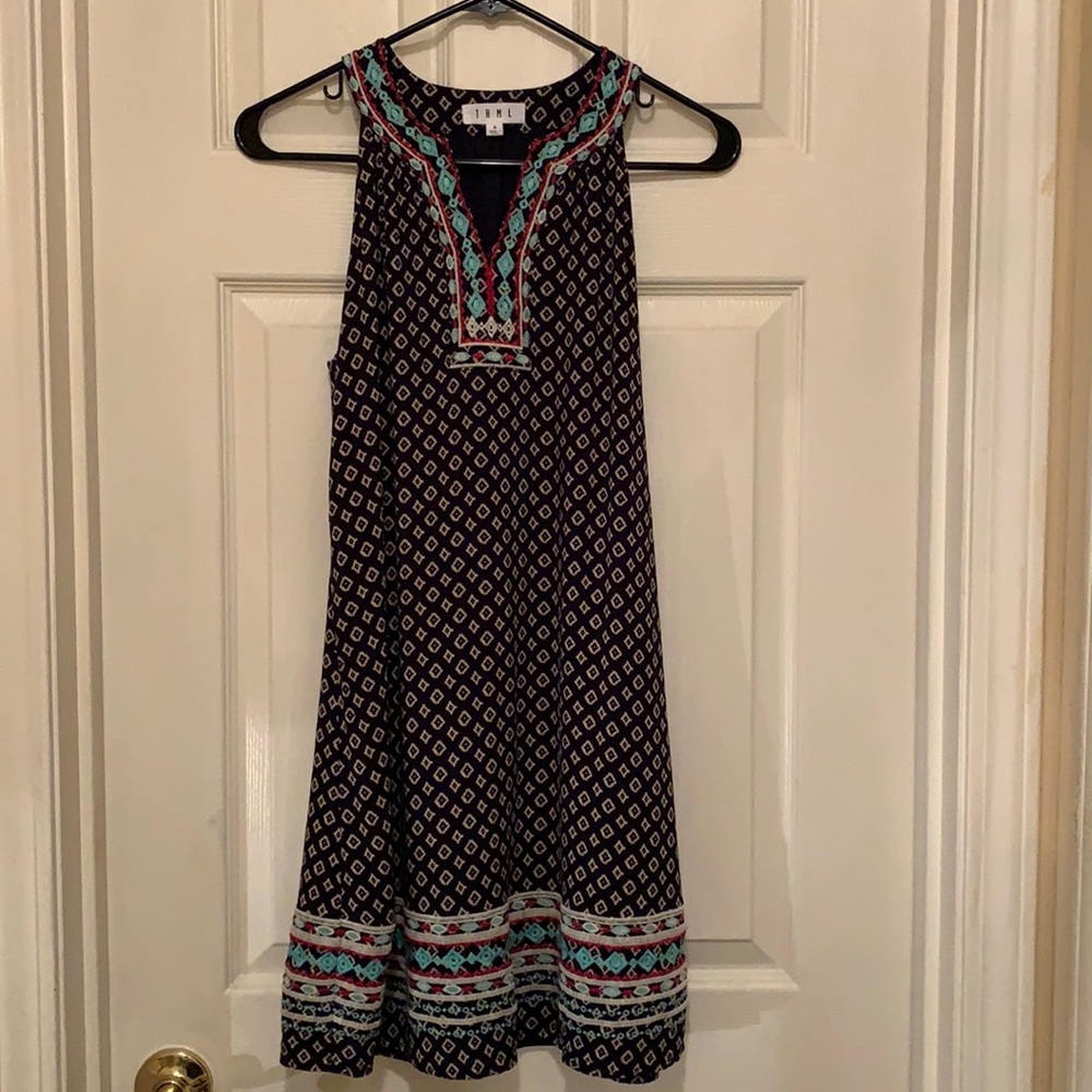 Anthropologie THML Racerback Sleeveless Bohemian Mini Dress